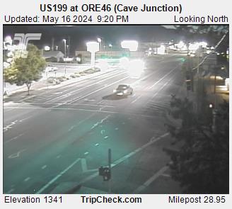 Traffic Cam US 199 at ORE46 (Cave Junction)